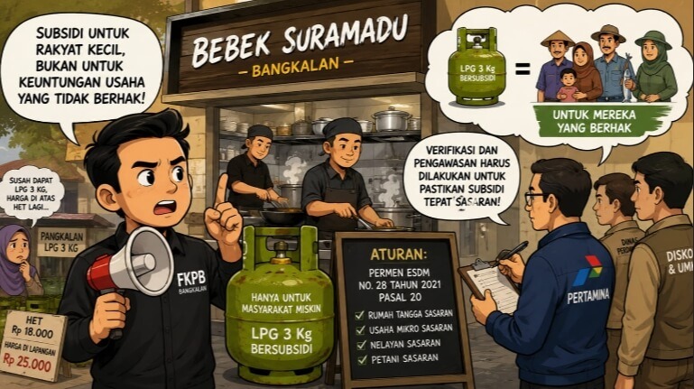 dugaan penggunaan LPG 3 Kg bersubsidi